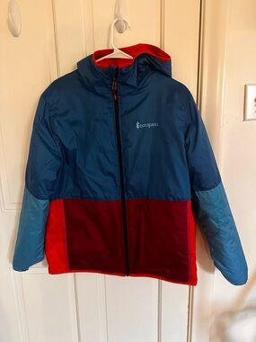 Cotopaxi Reversible Colorblock Blue Red Jacket